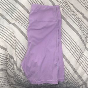 Purple biker shorts